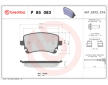 Sada brzdových destiček, kotoučová brzda BREMBO P 85 083