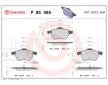 Sada brzdových platničiek kotúčovej brzdy BREMBO P 85 085