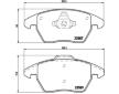 Sada brzdových platničiek kotúčovej brzdy BREMBO P 85 105