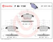 Sada brzdových platničiek kotúčovej brzdy BREMBO P 85 113X