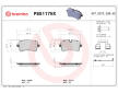 Sada brzdových destiček, kotoučová brzda BREMBO P85117NX