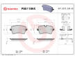 Sada brzdových destiček, kotoučová brzda BREMBO P85118NX