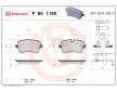 Sada brzdových destiček, kotoučová brzda BREMBO P 85 118X