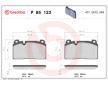 Sada brzdových destiček, kotoučová brzda BREMBO P 85 123