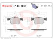 Sada brzdových destiček, kotoučová brzda BREMBO P 85 124X
