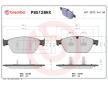 Sada brzdových destiček, kotoučová brzda BREMBO P85128NX