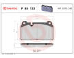 Sada brzdových destiček, kotoučová brzda BREMBO P 85 133