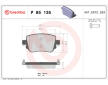 Sada brzdových destiček, kotoučová brzda BREMBO P 85 135