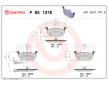Sada brzdových destiček, kotoučová brzda BREMBO P 85 137E
