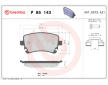 Sada brzdových destiček, kotoučová brzda BREMBO P 85 143