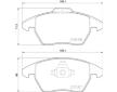 Sada brzdových destiček, kotoučová brzda BREMBO P 85 148