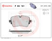 Sada brzdových destiček, kotoučová brzda BREMBO P 85 161