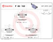 Sada brzdových destiček, kotoučová brzda BREMBO P 85 162