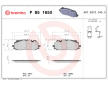 Sada brzdových destiček, kotoučová brzda BREMBO P 85 165X