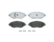 Sada brzdových destiček, kotoučová brzda BREMBO P 85 166E