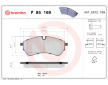 Sada brzdových destiček, kotoučová brzda BREMBO P 85 169