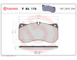 Sada brzdových destiček, kotoučová brzda BREMBO P 85 175