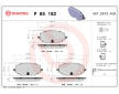 Sada brzdových destiček, kotoučová brzda BREMBO P 85 182