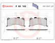 Sada brzdových destiček, kotoučová brzda BREMBO P 85 183