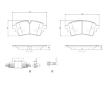 Sada brzdových destiček, kotoučová brzda BREMBO P85185NX