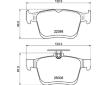 Sada brzdových destiček, kotoučová brzda BREMBO P 85 191