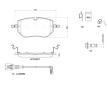 Sada brzdových destiček, kotoučová brzda BREMBO P 85 192