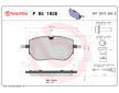 Sada brzdových destiček, kotoučová brzda BREMBO P 85 192E