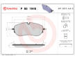 Sada brzdových destiček, kotoučová brzda BREMBO P 85 194E