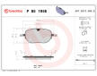Sada brzdových destiček, kotoučová brzda BREMBO P 85 195E