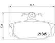 Sada brzdových destiček, kotoučová brzda BREMBO P 86 009