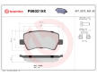 Sada brzdových destiček, kotoučová brzda BREMBO P86021NX