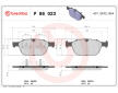 Sada brzdových destiček, kotoučová brzda BREMBO P 86 023