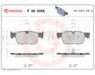 Sada brzdových destiček, kotoučová brzda BREMBO P 86 028E