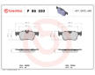 Sada brzdových destiček, kotoučová brzda BREMBO P 86 030