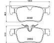 Sada brzdových destiček, kotoučová brzda BREMBO P 86 035