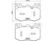 Sada brzdových destiček, kotoučová brzda BREMBO P 94 001