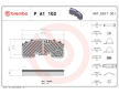 Sada brzdových destiček, kotoučová brzda BREMBO P A1 102