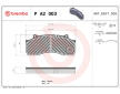 Sada brzdových platničiek kotúčovej brzdy BREMBO P A2 003