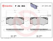 Sada brzdových destiček, kotoučová brzda BREMBO P A6 005