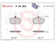 Sada brzdových destiček, kotoučová brzda BREMBO P A6 006