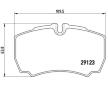 Sada brzdových destiček, kotoučová brzda BREMBO P A6 023