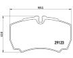 Sada brzdových destiček, kotoučová brzda BREMBO P A6 023G