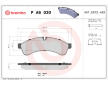 Sada brzdových platničiek kotúčovej brzdy BREMBO P A6 030