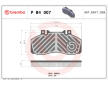 Sada brzdových destiček, kotoučová brzda BREMBO P B4 007