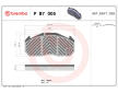 Sada brzdových destiček, kotoučová brzda BREMBO P B7 005