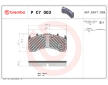 Sada brzdových destiček, kotoučová brzda BREMBO P C7 003