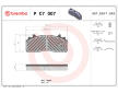 Sada brzdových destiček, kotoučová brzda BREMBO P C7 007