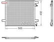 Chladič klimatizace DAF CF65 05.06- Denso DCN99076