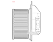 vnitřní ventilátor DENSO DEA01001