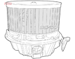 vnitřní ventilátor DENSO DEA37001